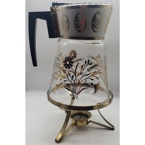 1970's - MCM 8 Cup Carafe-Candleflame Warmer David Douglas w/ Box